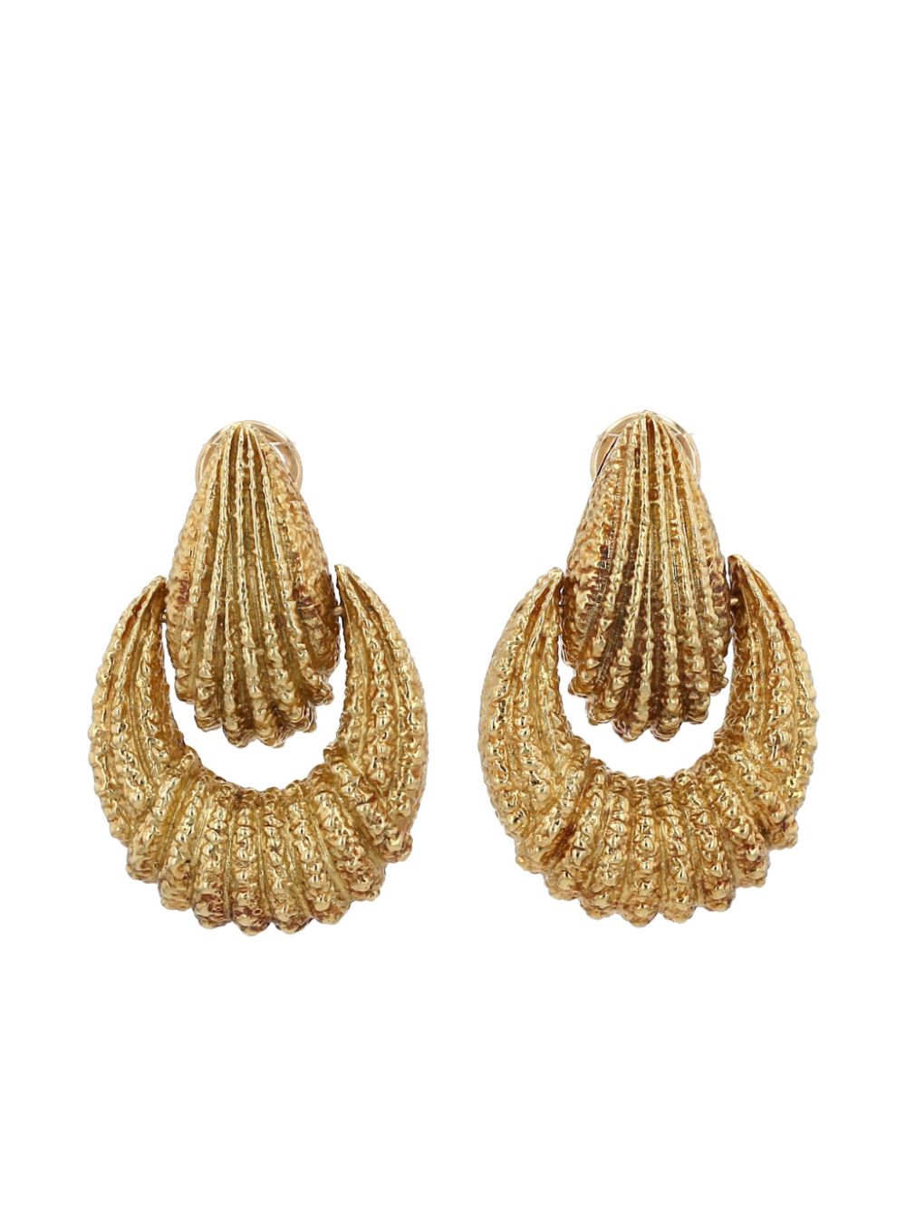 Van Cleef & Arpels 1970s 18kt yellow gold earrings - Goud