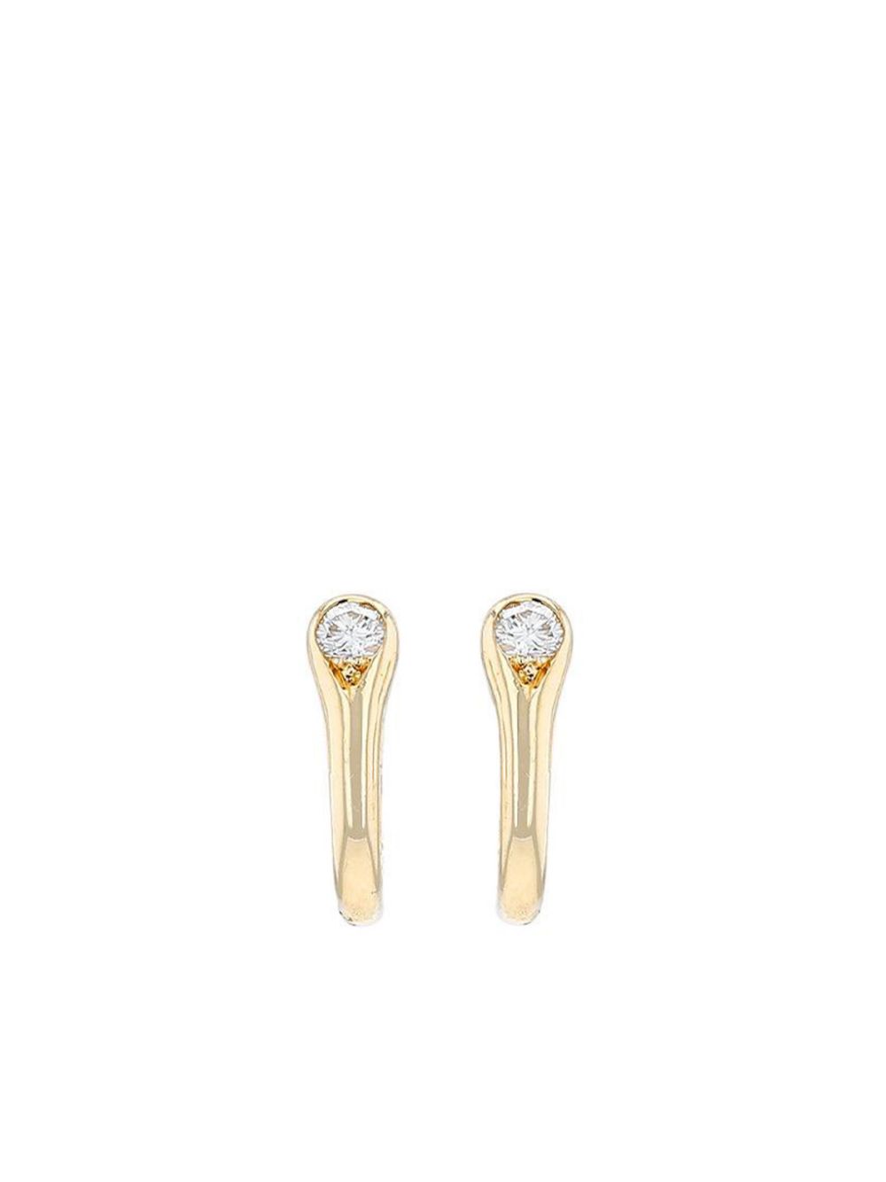 Cartier 18kt yellow gold diamond clip-on earrings