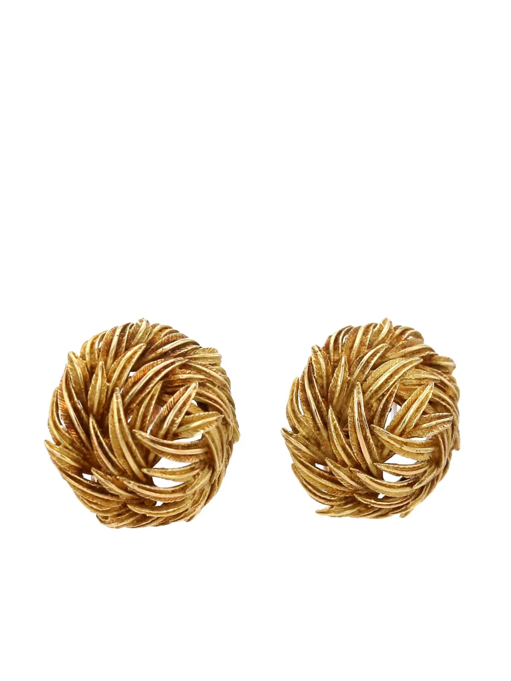 Pre-owned Hermes 18kt Yellow Gold Clip-on Earrings