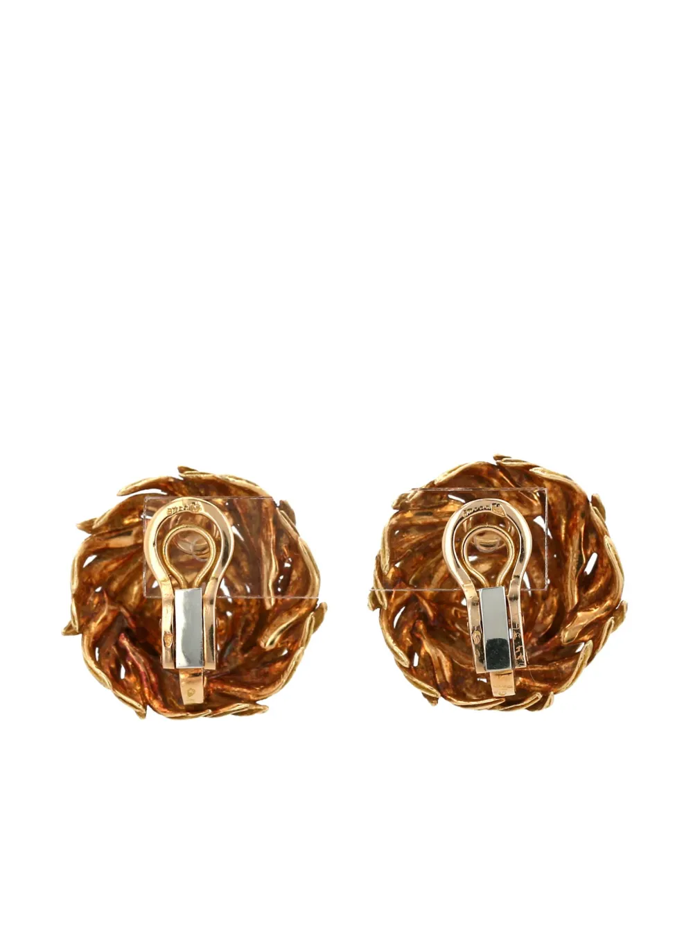 Pre-owned Hermes 18kt Yellow Gold Clip-on Earrings