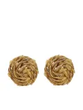 Hermès Pre-Owned 18kt yellow gold clip-on earrings