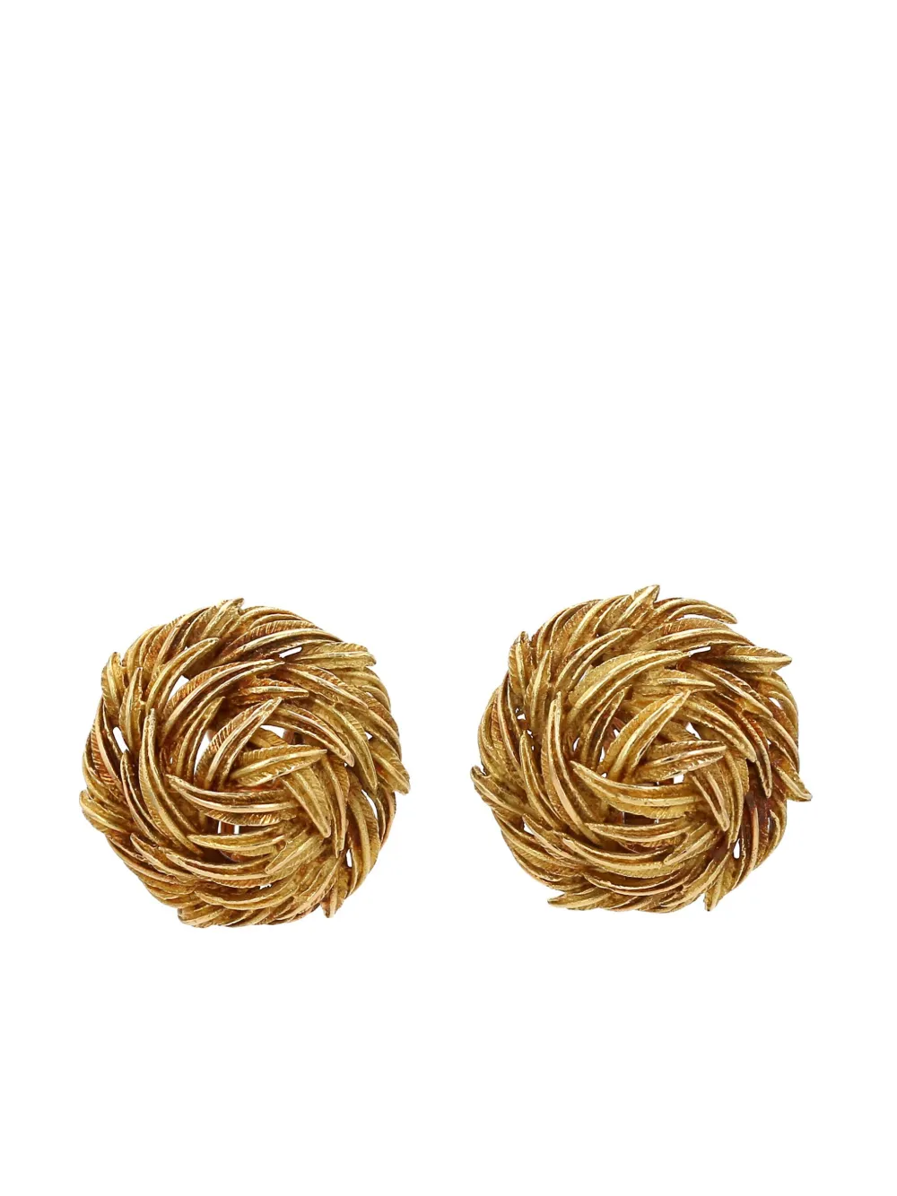 Hermès Pre-Owned aretes de clip en oro amarillo de 18kt | Image 2