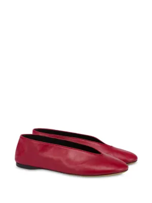 Maison Margiela Tabi フラットシューズ | レッド | FARFETCH JP