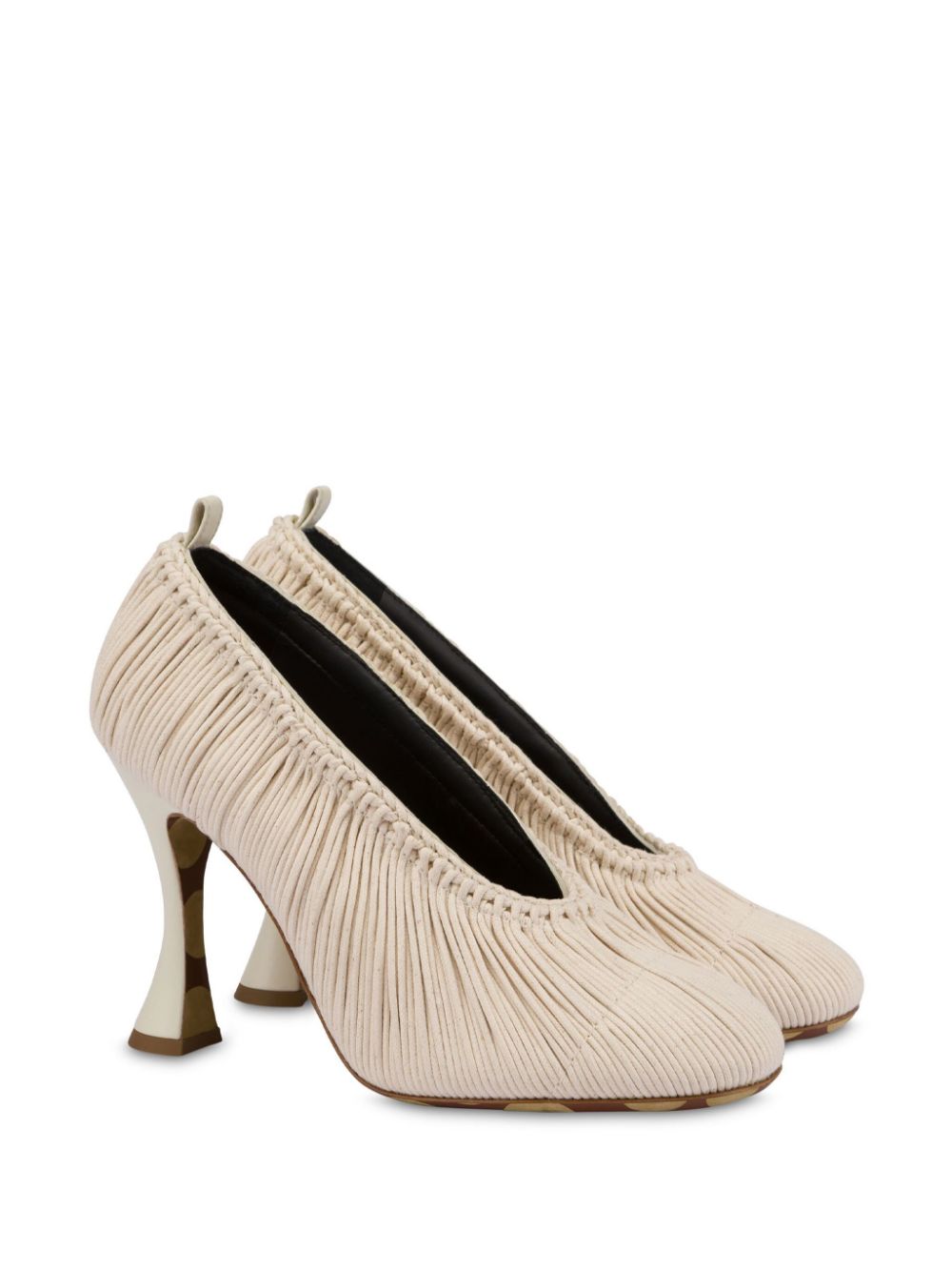 Moschino calf leather pumps Neutrals