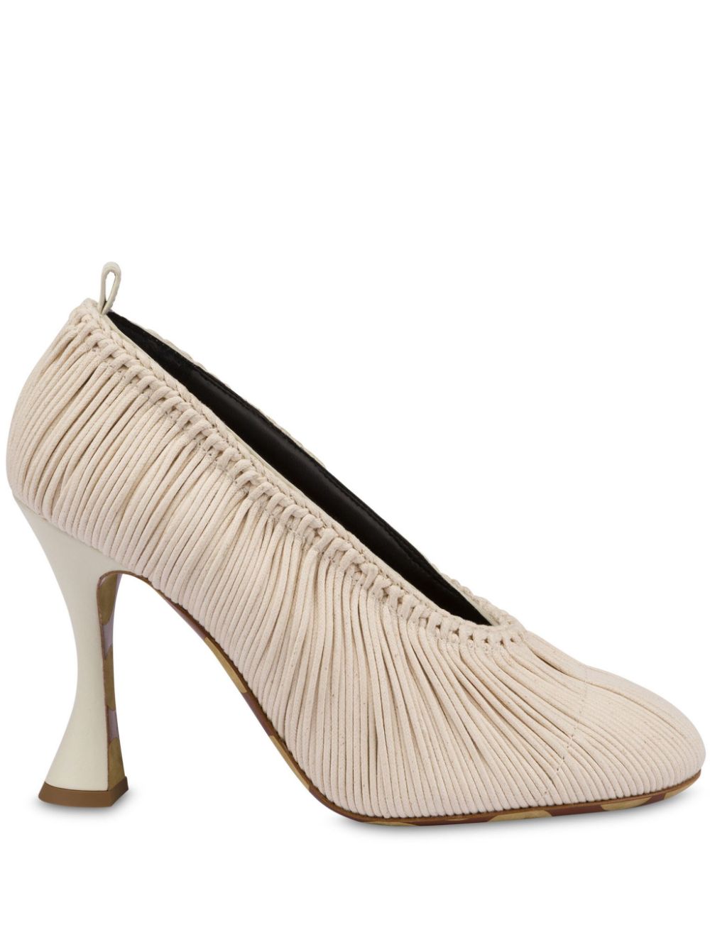 Moschino calf leather pumps Neutrals