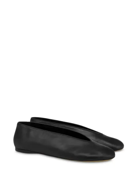 Moschino leather ballerina shoes