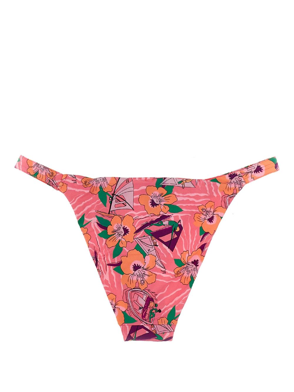 floral-print bikini bottoms