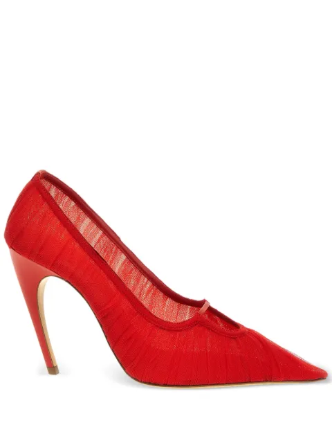 Nensi Dojaka 100mm tulle pumps