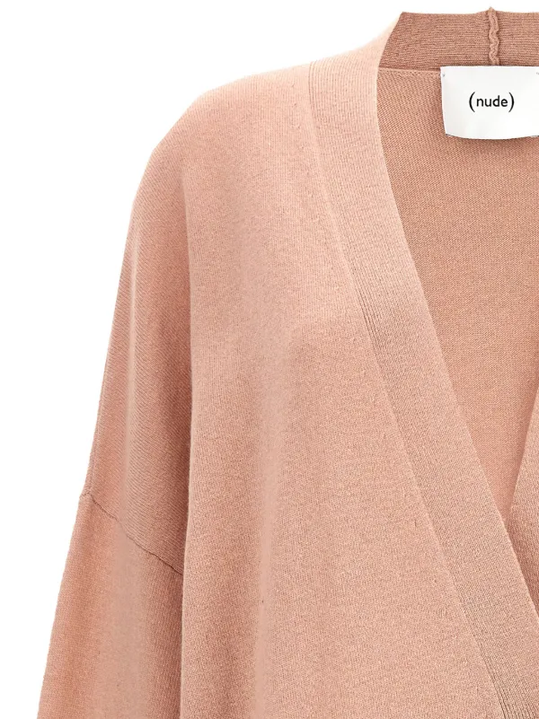 Nude Wool Cardigan | Pink | FARFETCH