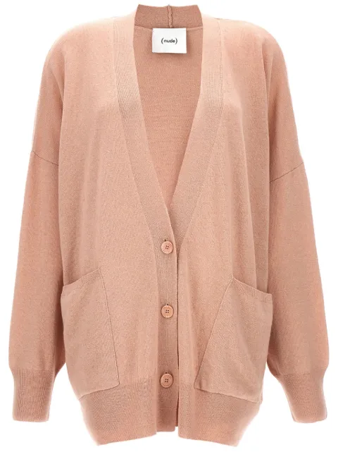 Nude cardigan en laine