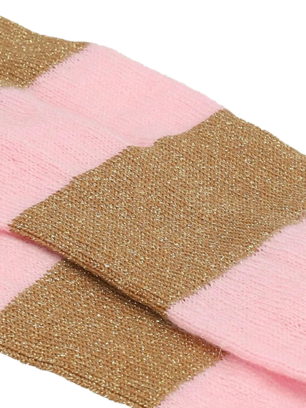 Marni Lurex Striped Wool-blend Socks In Pink