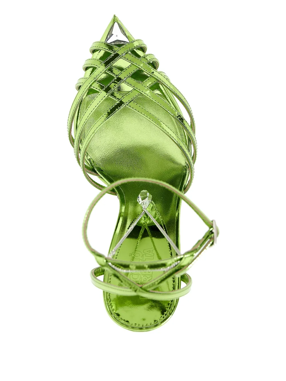 Nicolo' Beretta Green Heidi Heels In Green