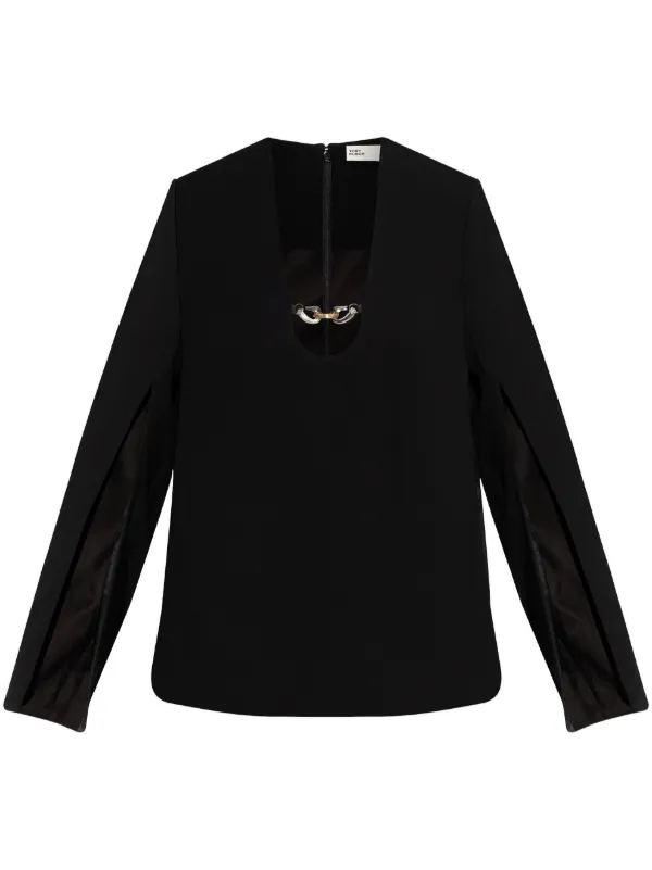 Tory Burch Crepe Tunic | Black | FARFETCH