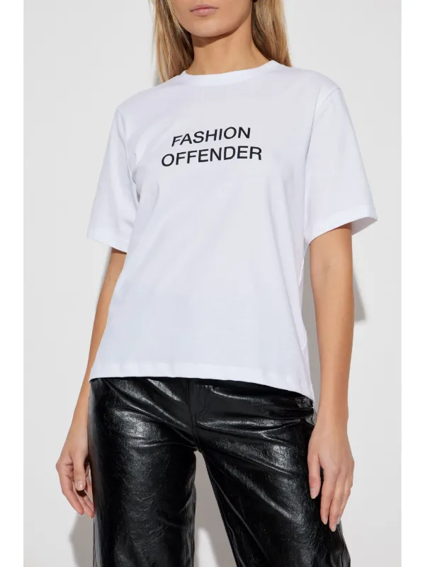 Victoria Beckham ★ オーガニックコットン スローガン Tシャツ Victoria Beckham スローガン Tシャツ | ホワイト | FARFETCH JP