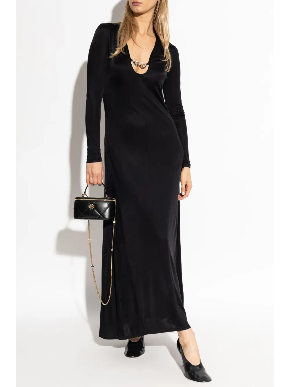 toryburch Tory Burch Jessa midi-jurk - Zwart