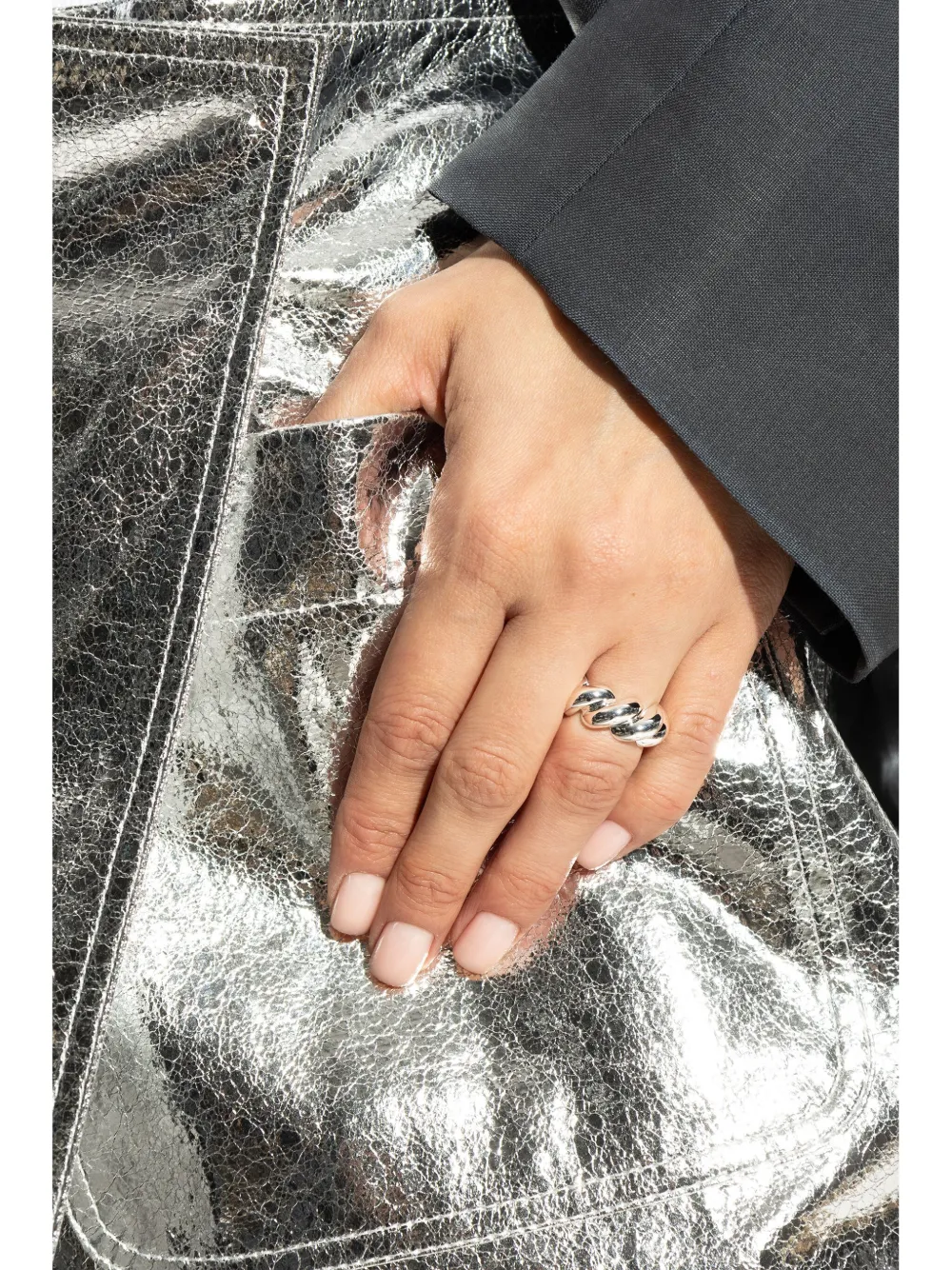 LIE STUDIO The Christine ring - Zilver