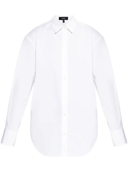 Theory chemise Boyfriend - Blanc - Theory - Modalova