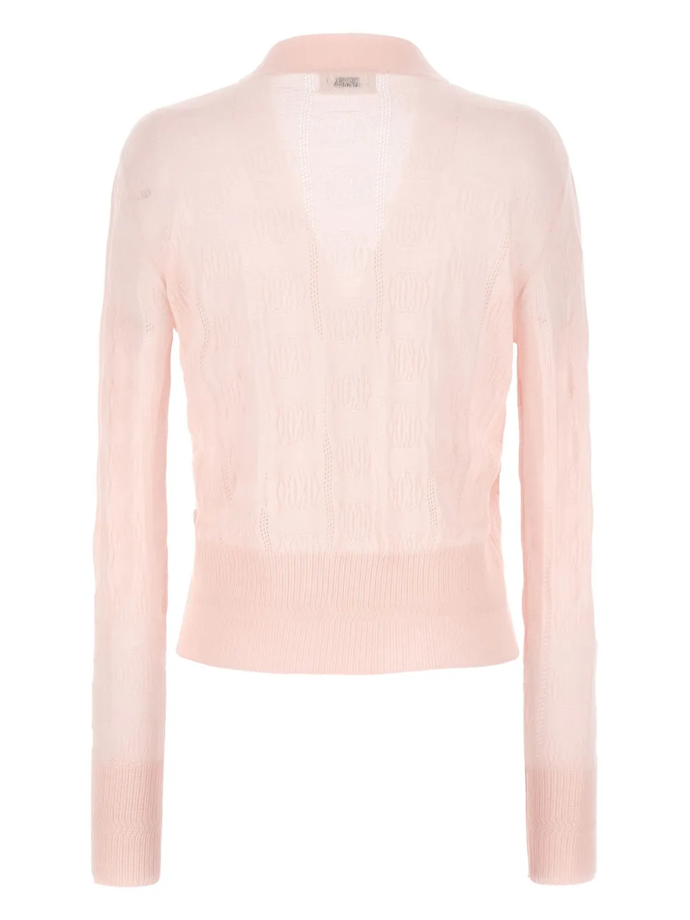 Bally logo-intarsia cardigan - Roze