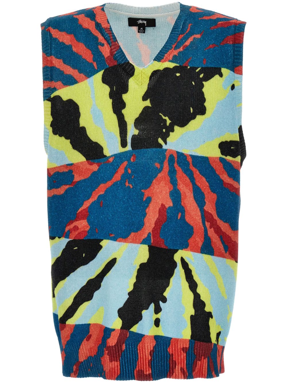 Stüssy printed vest - Blu