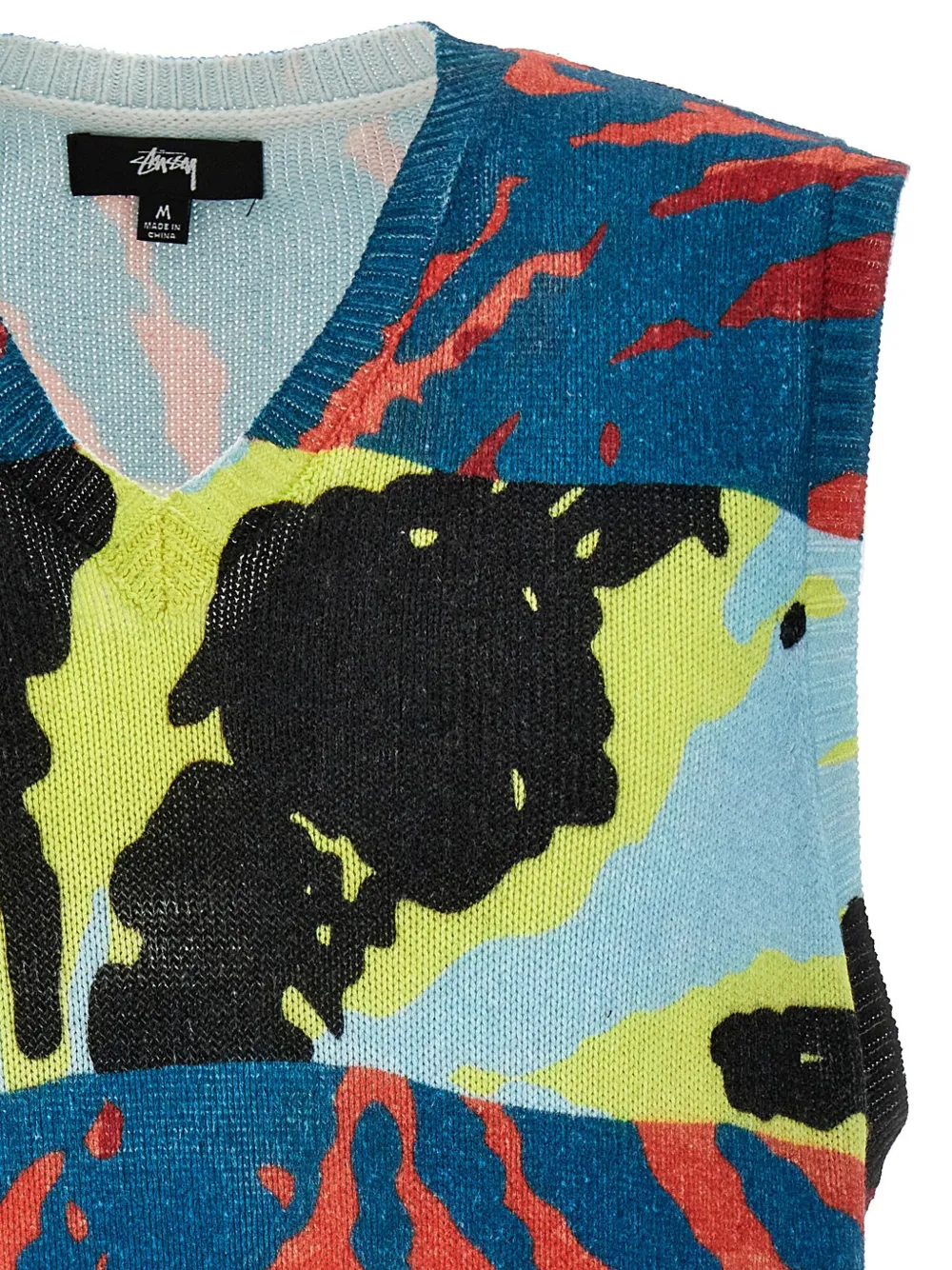 Stüssy Spencer met print Blauw