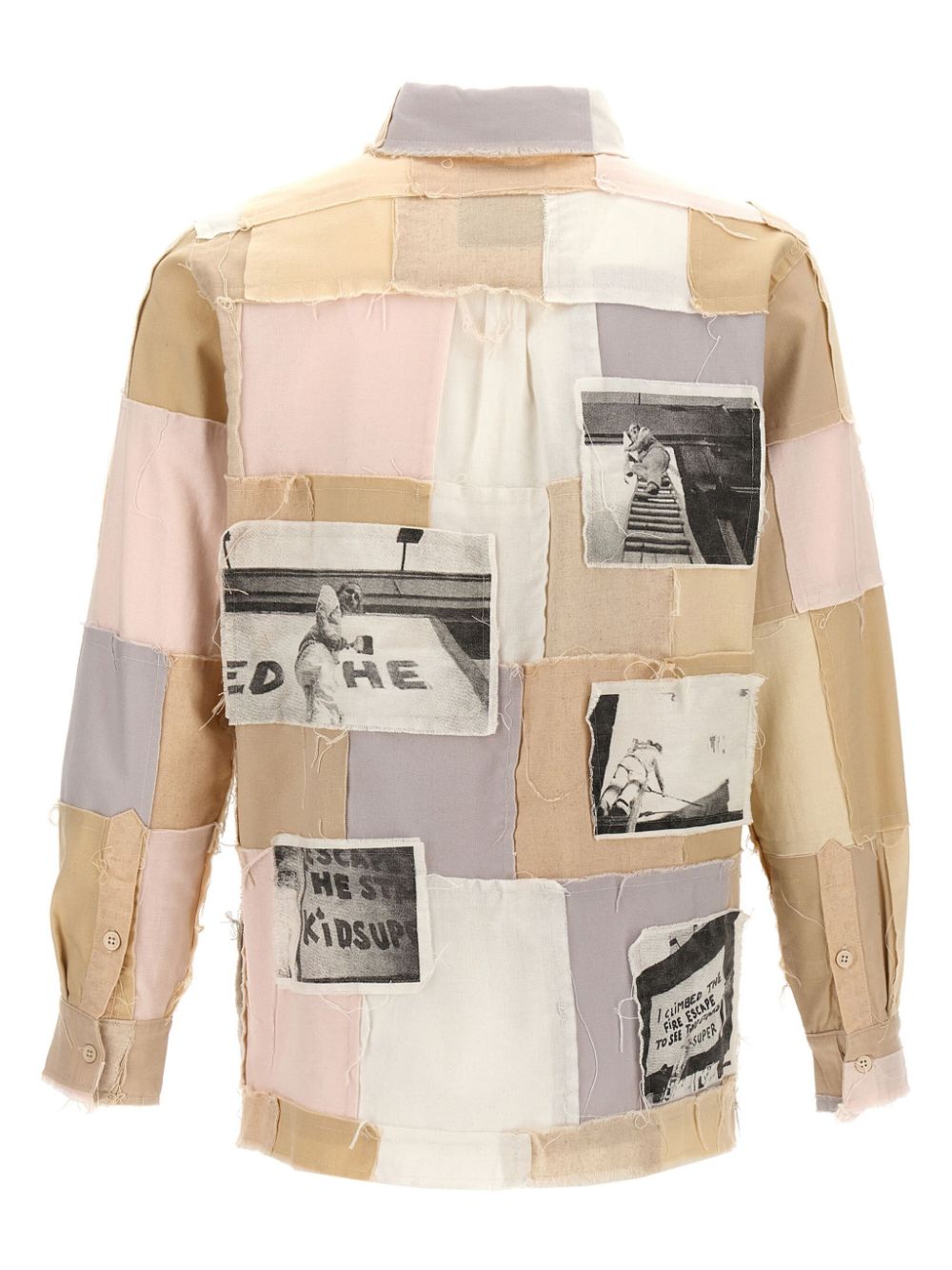 KidSuper Patchwork shirt - Beige