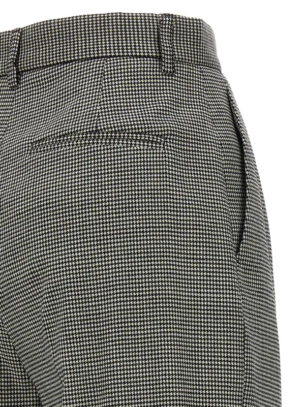 パンツ ROCHAS Houndstooth pants Rochas Houndstooth Trousers | Black | FARFETCH CH