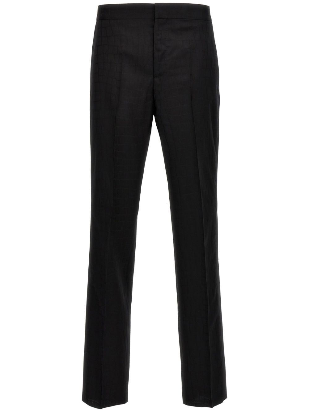 Versace wool tailored trousers - Black