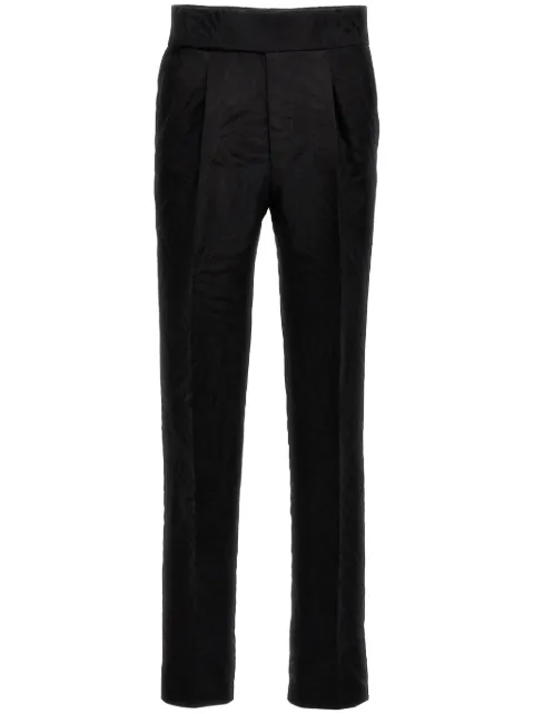 Bally jacquard-pattern straight-leg trousers