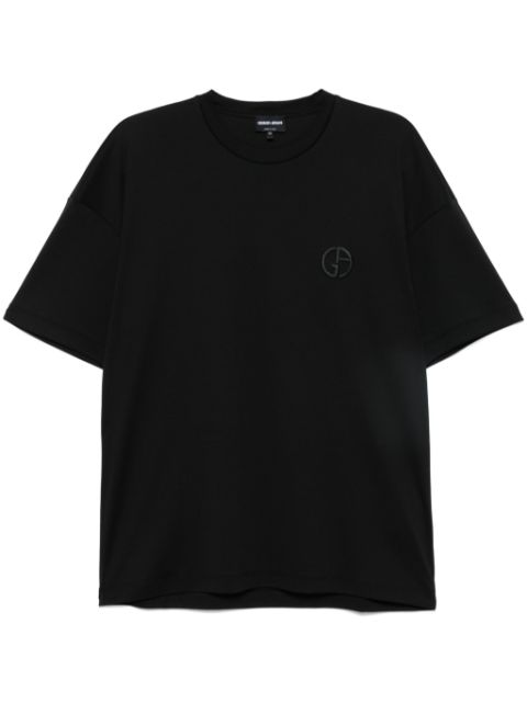 Giorgio Armani logo-embroidered T-shirt Men