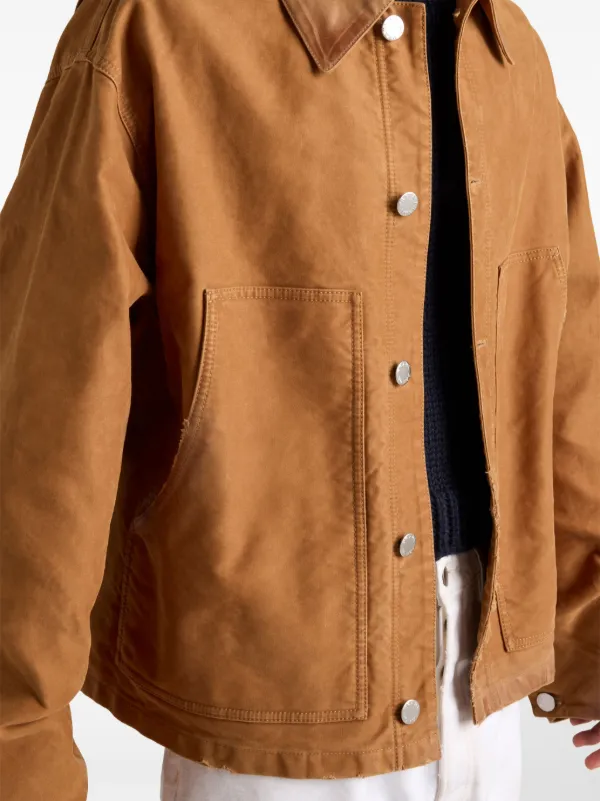 Prada Moleskin Blouson Jacket | Brown | FARFETCH