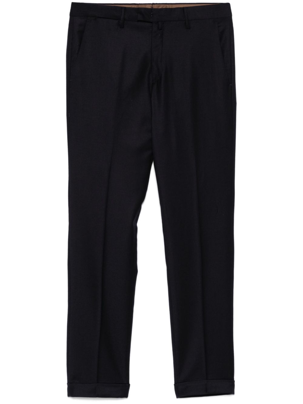 felted-finish trousers