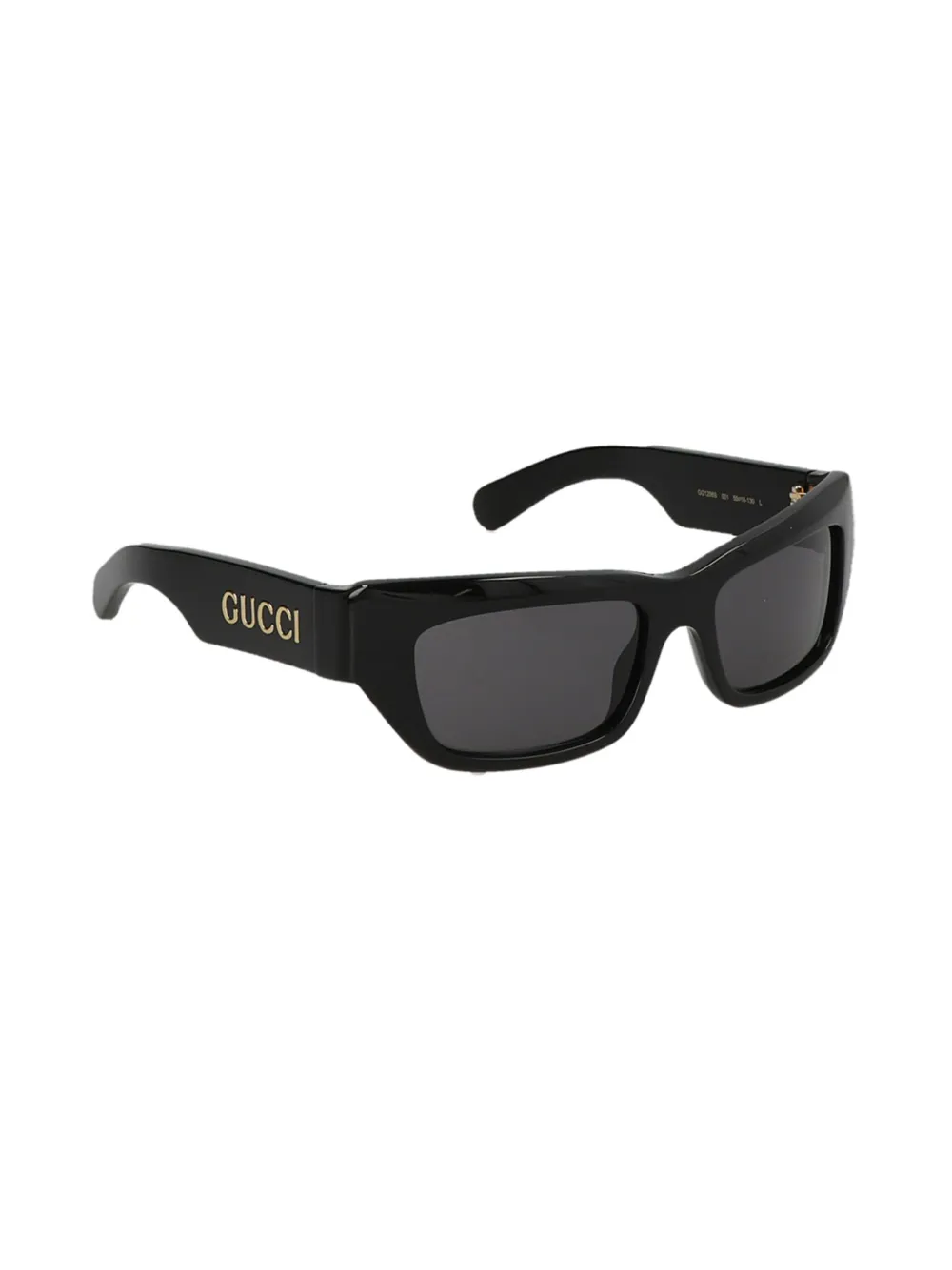 Gucci Eyewear Zonnebril met rechthoekig montuur Zwart
