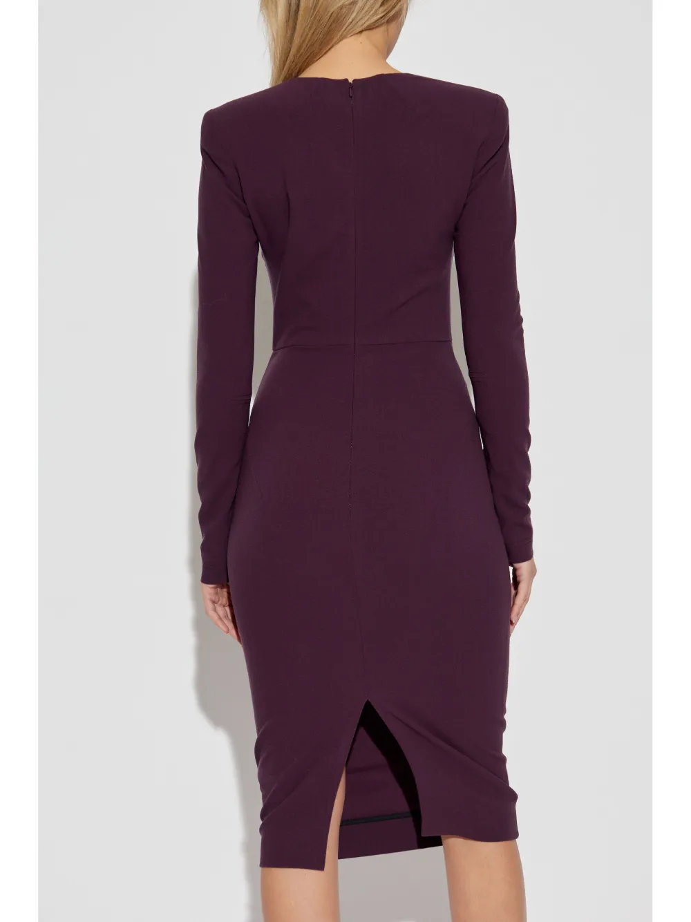 Victoria Beckham T-shirtjurk met lange mouwen Paars