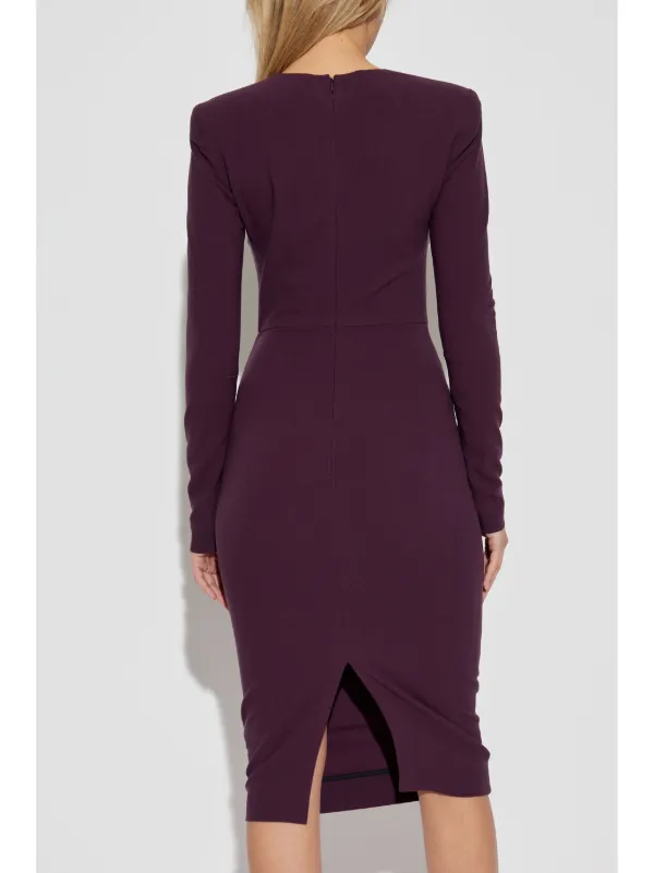 ワンピース VICTORIA BECKHAM Women Long Skirts 1125WDR005195C9143 Purple Victoria Beckham Dolman Midi Dress in Purple — UFO No More