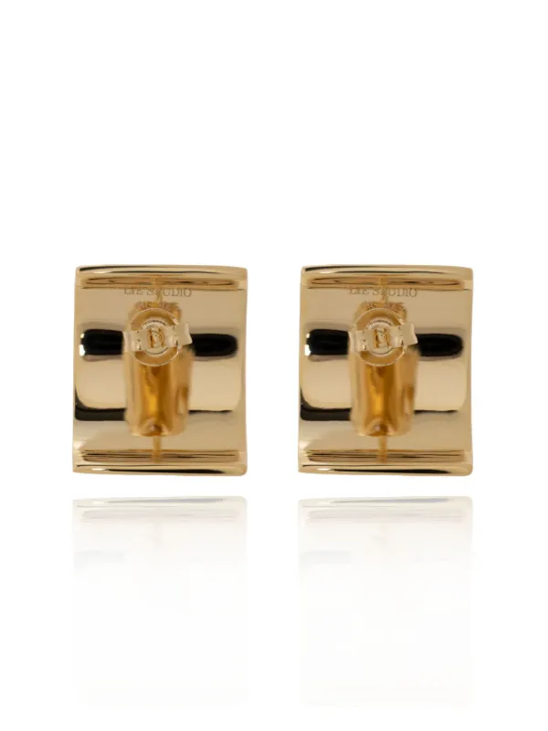 LIE STUDIO The Sonya Earrings Gold FARFETCH GR