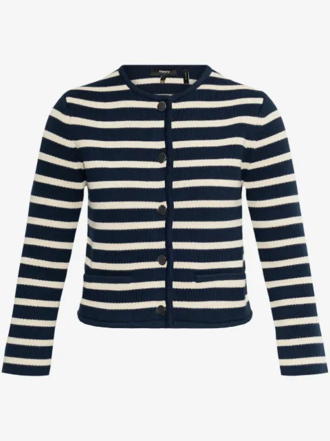 Theory cardigan à rayures