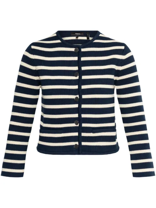Theory cardigan à rayures - Bleu - Theory - Modalova