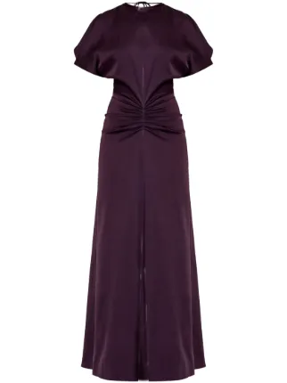 24AW new/Victoria Beckham ドレープガウン Dress Purple