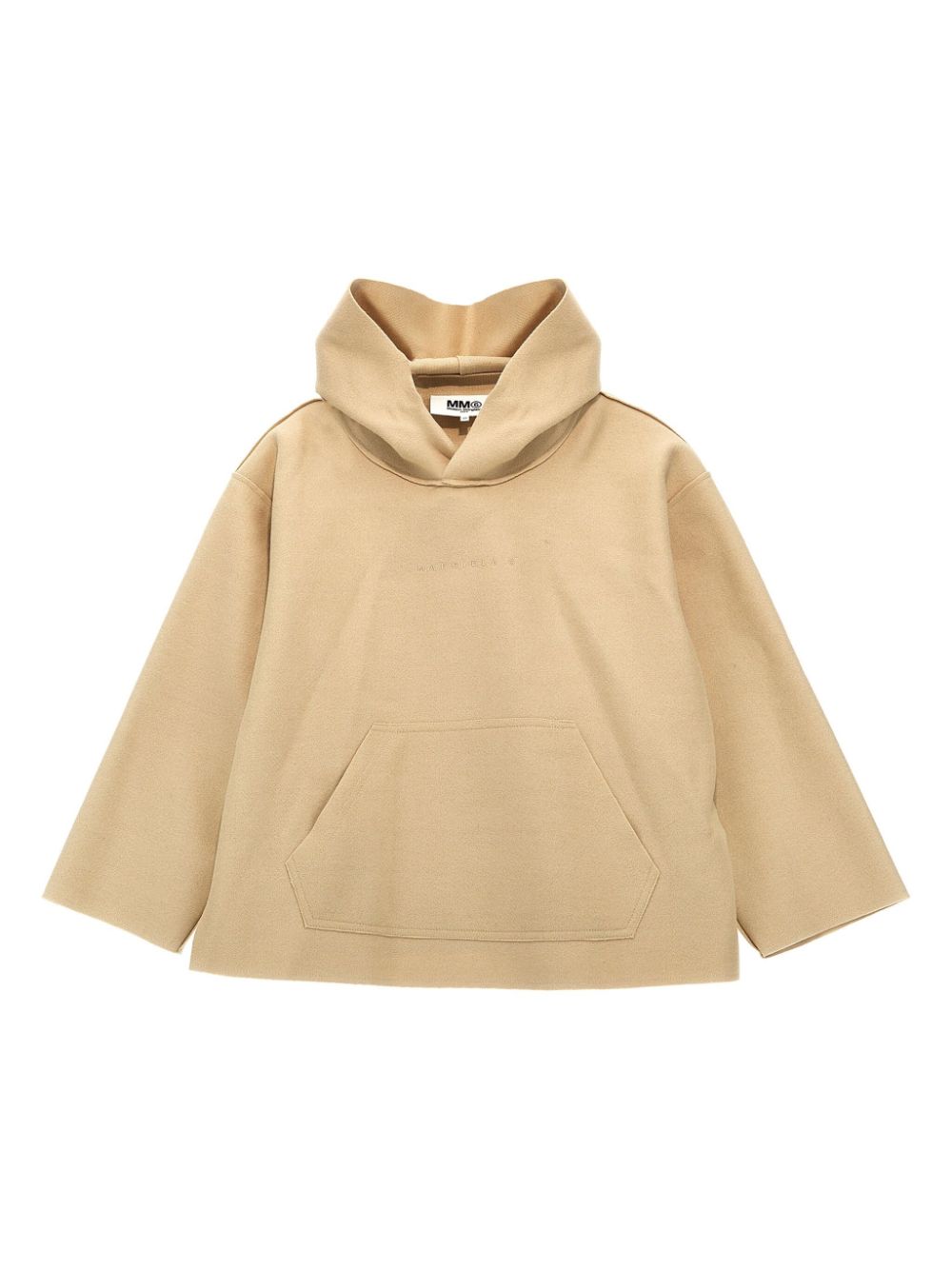 MM6 Maison Margiela Kids Hoodie met geborduurd logo Beige