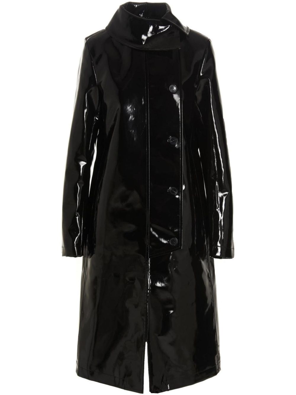 Vinyl trench coat