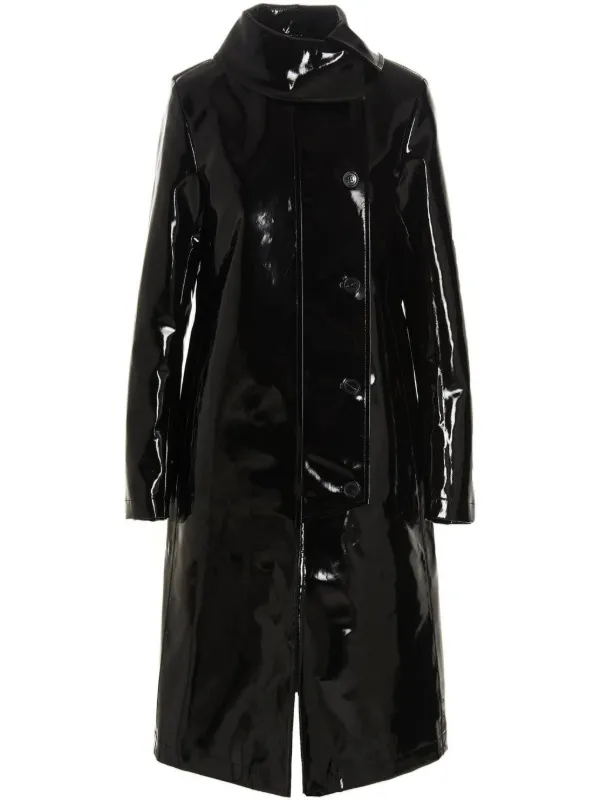 RAF SIMONS リミテッドエディション トレンチコート ブラック Raf Simons Vinyl Trench Coat | Black | FARFETCH AO