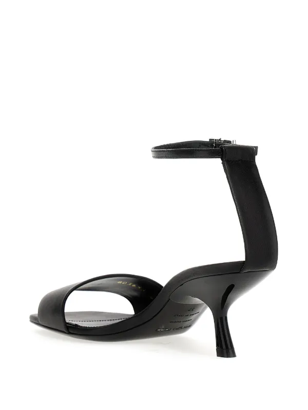 直営店‐Sergio Rossi‐ Sr Evangelie 60mm サンダル サンダル ブラック ミッドヒール: 60mm, sr Evangelie - Sandals