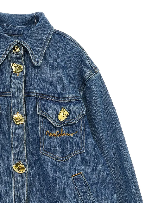 Moschino Kids デニムジャケット | ブルー | FARFETCH JP Moschino Kids デニムジャケット | ブルー | FARFETCH JP