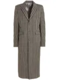 VTMNTS Striped long coat - Grey