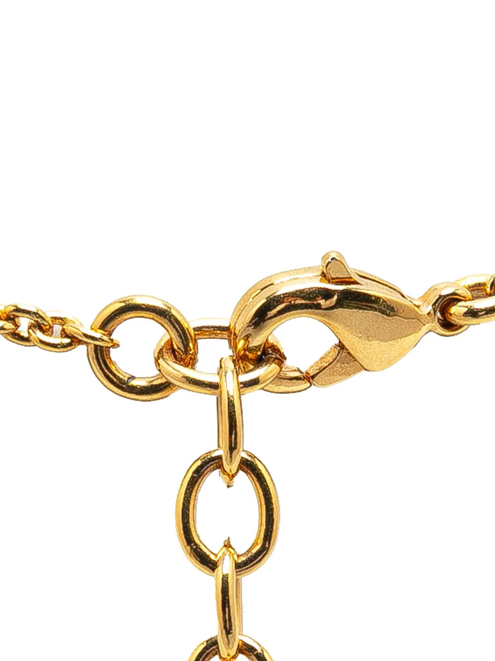 Louis Vuitton Pre-Owned 2021 Gold Plated Essential V costume necklace - Goud