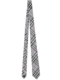Burberry Check silk tie - Grey