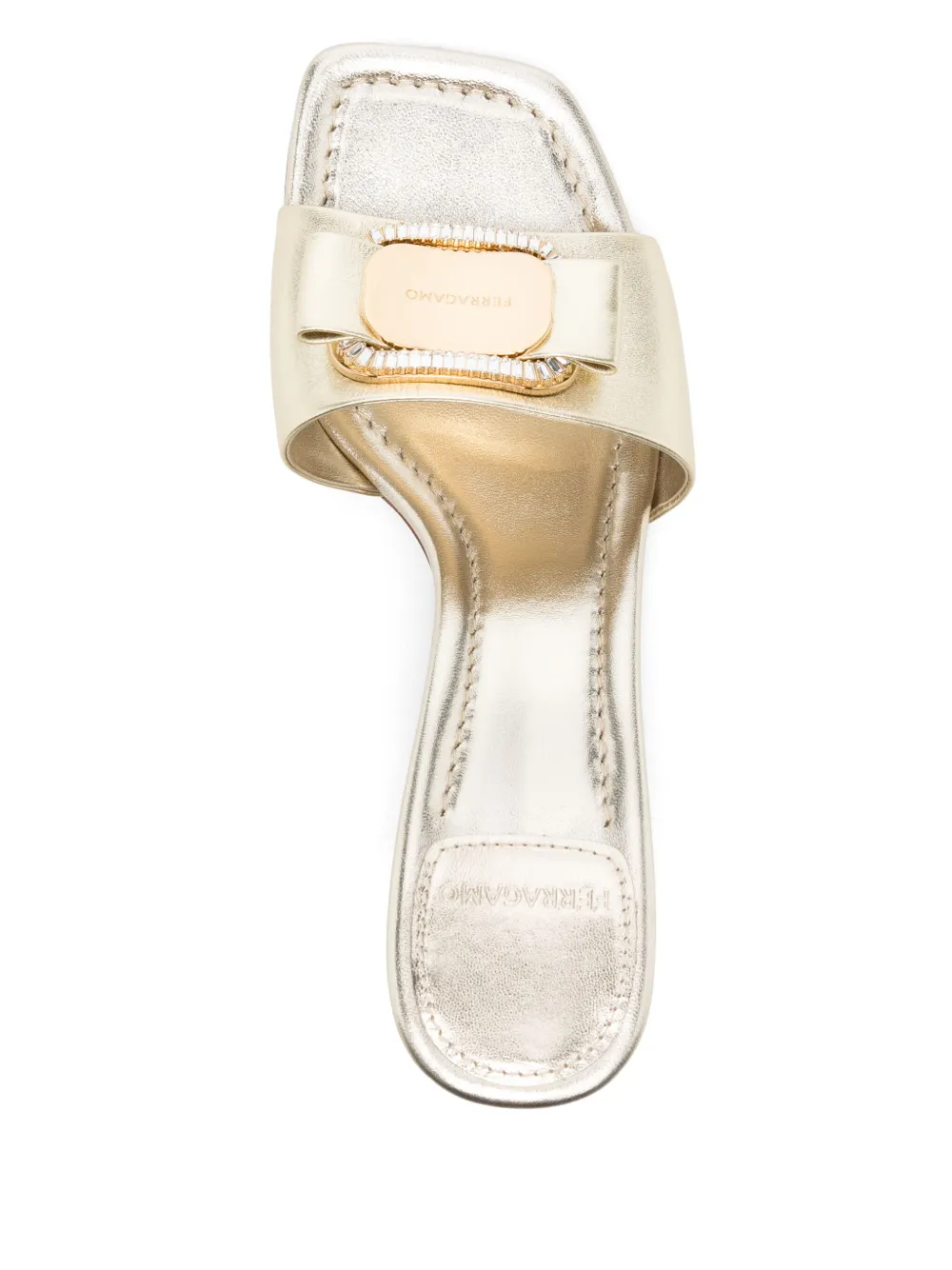 Ferragamo Platino 70mm sandals Gold
