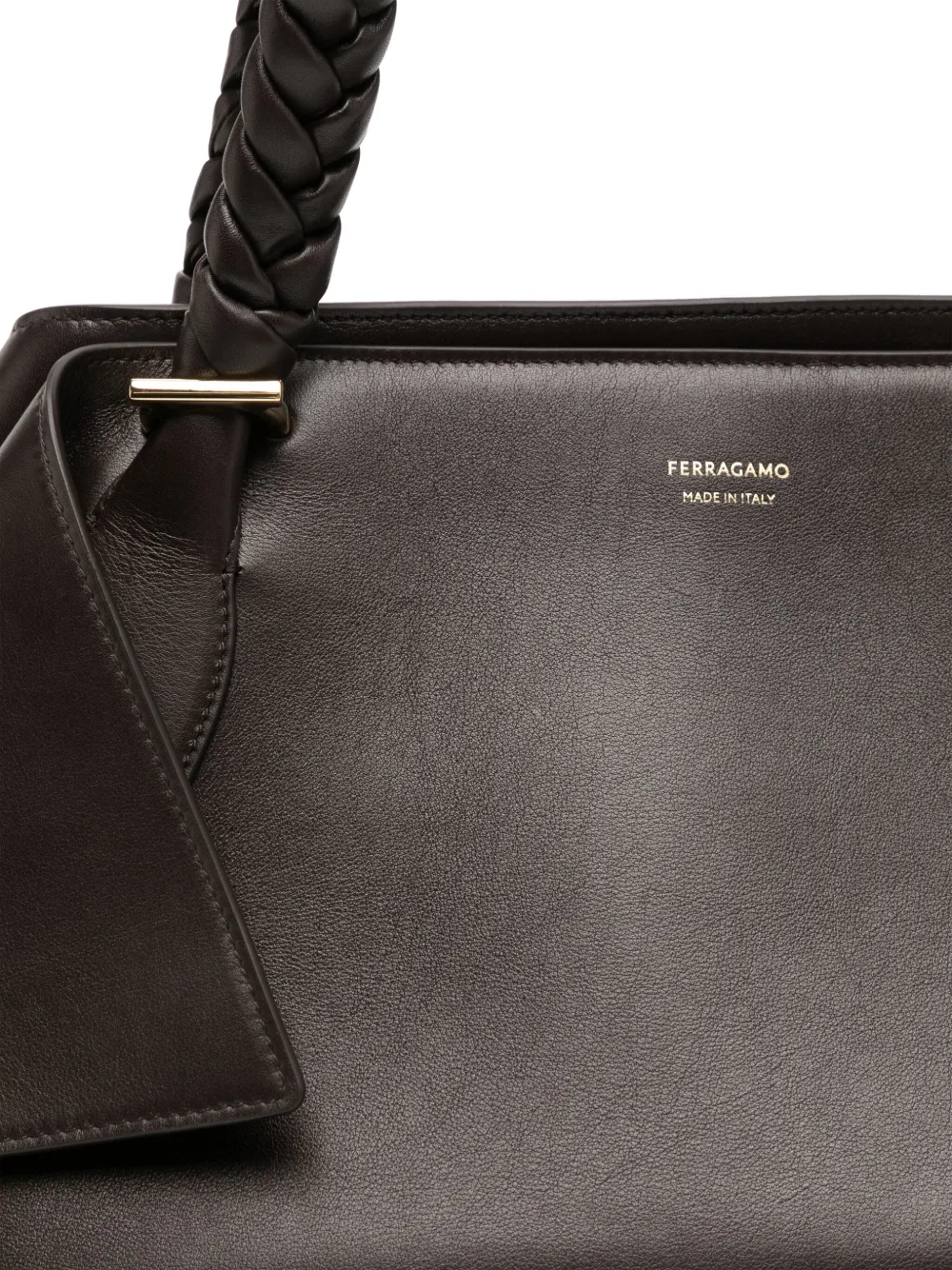 Ferragamo Leren tas Bruin