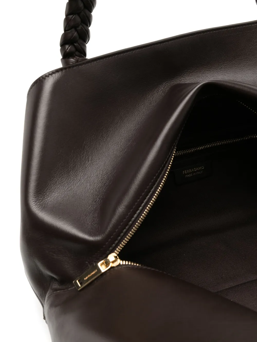 Ferragamo Leren tas Bruin