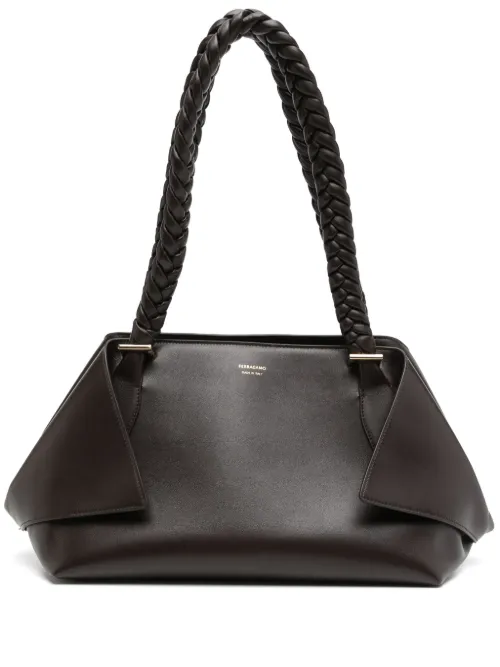 Sac porté épaule en cuir - Ferragamo - Modalova